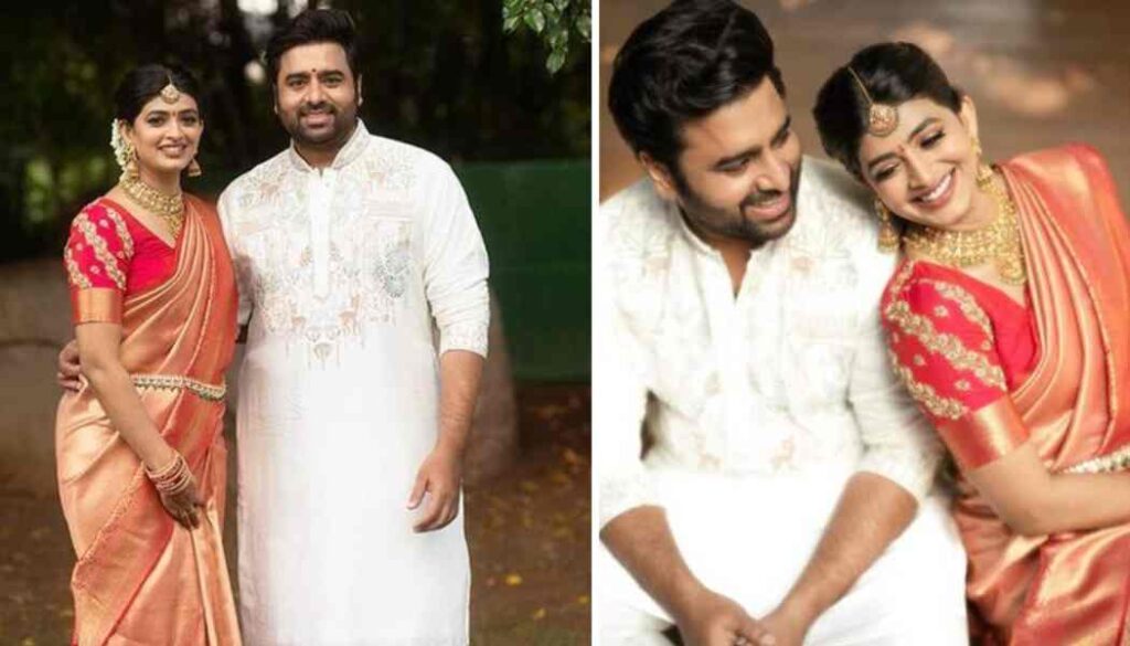 Sirileela and Nara Rohit engagement